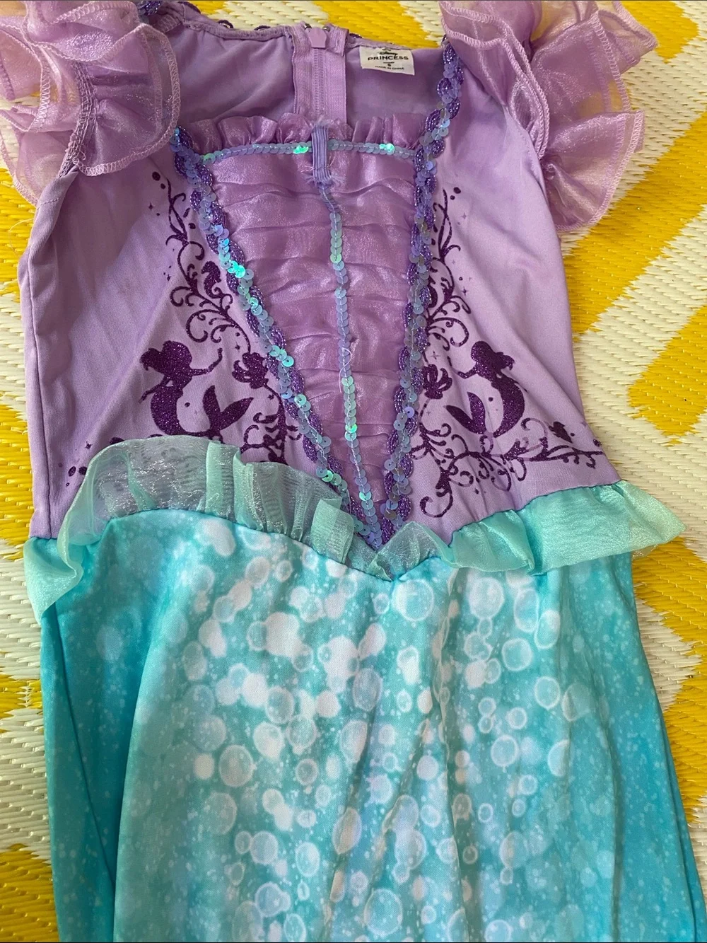Girls Purple and Teal Mermaid Dress-Up Costume - Disney